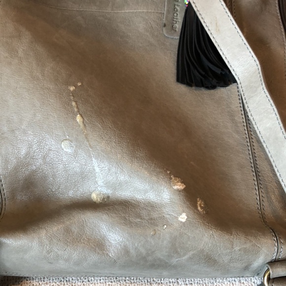 Genuine leather grey laptop backpack Nino Bossi - Picture 5 of 7